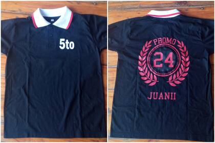 La remera que le prepararon los compañeros de Juani a los padres