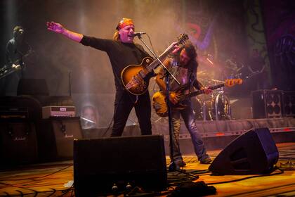 La Renga tocando el sábado 7 de abril en Villa Mercedes, San Luis