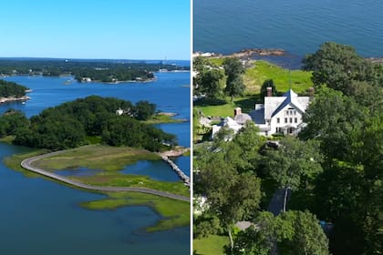 La residencia principal de 800 metros cuadrados, con seis dormitorios y vistas panorámicas al mar