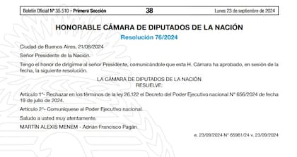 La resolución de Diputados sobre la SIDE