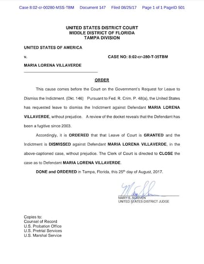 La resolución de la jueza Scriven sobre el caso de Lorena Villaverde