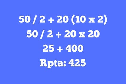 La resolución del cálculo matemático
