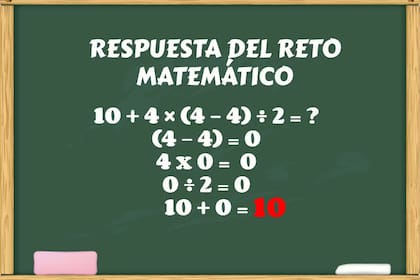 La respuesta al cálculo matemático viral en redes sociales