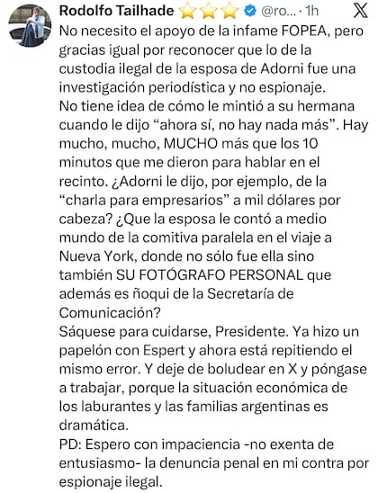 La respuesta de Tailhade