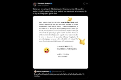 La respuesta de Alejandro Álvarez a Silvia Lospennato por la puesta en marcha de la Ley de Financiamiento Universitario