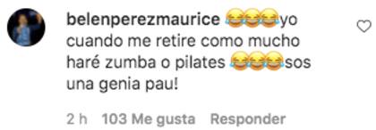 La respuesta de Belén Pérez Maurice a la publicación de Paula Pareto