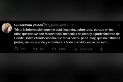 La respuesta de Guillermina Valdés (Captura Twitter @guillevaldes)
