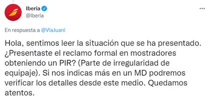 La respuesta de Iberia al reclamo de Juana Viale