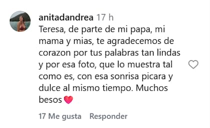 La respuesta de la hermana de Esteban a la profesora de inglés que le dedicó unas palabras