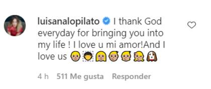 La respuesta de Luisana Lopilato a Michael Bublé luego de que la saludara por el Día de la Madre.