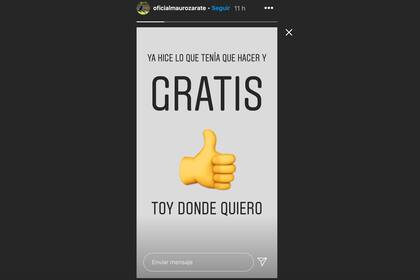 La respuesta de Mauro Zárate en su historia de Instagram a los "disparos" desde Vélez