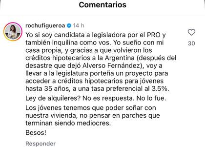 La respuesta de Rocío Figueroa a Ofelia Fernández