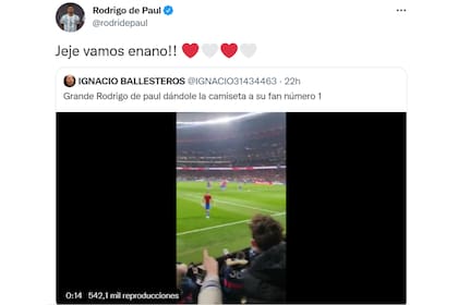 La respuesta de Rodrigo De Paul