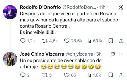 La respuesta del exfutbolista de Central José "Chino" Vizcarra a Rodolfo D'Onofrio