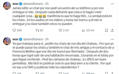 La respuesta que dio Wanda Nara al ver las críticas de Menéndez