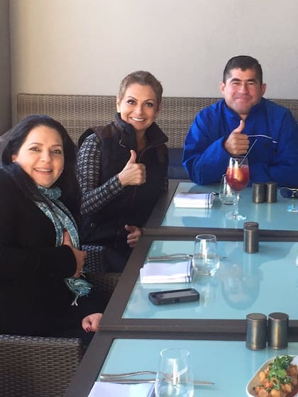 La reunión con su familia