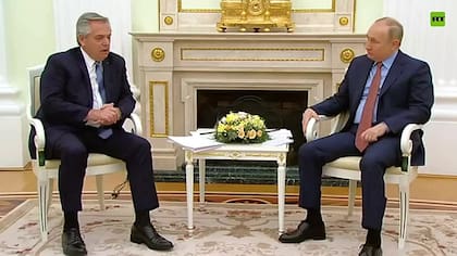 La reunión entre Alberto Fernández y Vladimir Putin en 2022