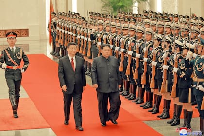 El recibimiento de Kim Jong-un