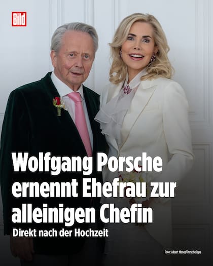 La revista alemana Bild informó que Porsche nombró a su nueva esposa directora de una de sus empresas