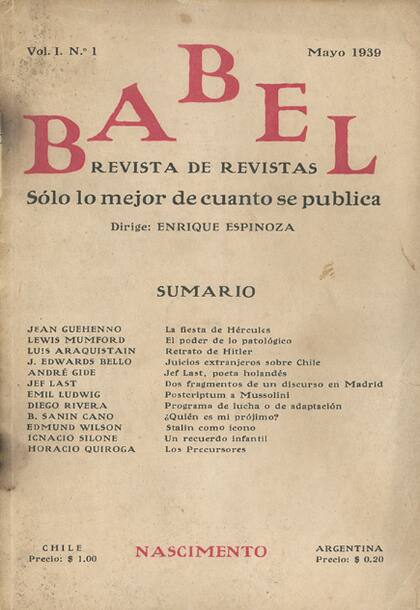 La revista "Babel" se puede leer online en AméricaLee