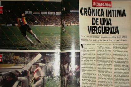 La revista El Gráfico reflejó el polémico partido en Ecuador