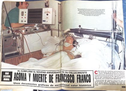 La Revista presentó las fotos de Franco en el hospital como un documento de valor histórico y generó una polémica que dura hasta hoy