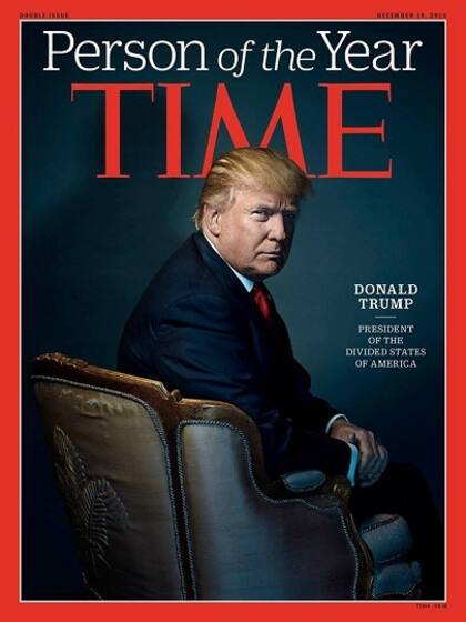 La revista TIME eligió a Donald Trump como la persona del año en 2016