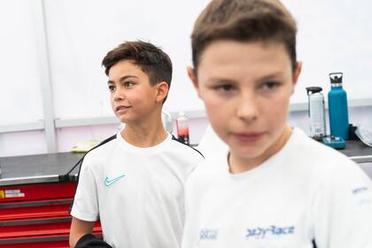 La rivalidad entre Alessandro Truchot Julian Frasnelli continuó en la categoría superior a la Baby Race