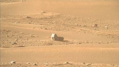 La roca con forma de "gato" encontrada por curiosity