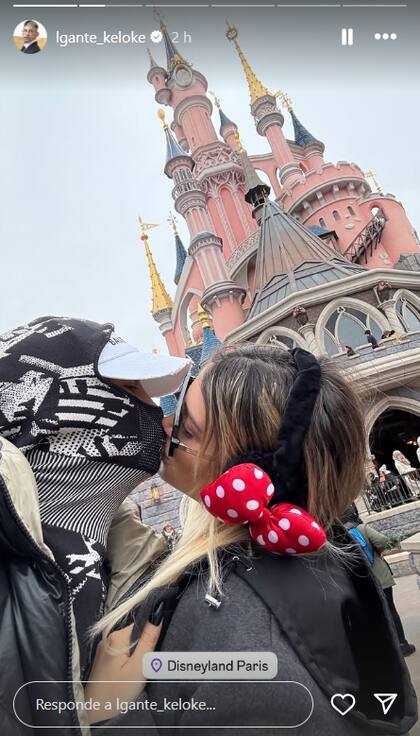 La romántica foto que compartió el cantante junto a su novia (Captura: Instagram @lgante_keloke)