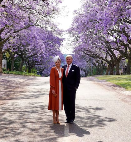 La romántica postal de Máxima y Guillermo durante su visita a Sudáfrica
