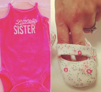 La ropita está esperando, un body y unos mocasines para cuando nazca la segunda hija de Alec Baldwin