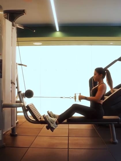 La rosarina encontró un tiempo entre los eventos para pasar por el gimnasio (Foto: Instagram @antonelaroccuzzo)