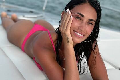 La rosarina se vio espléndida durante su travesía marítima.