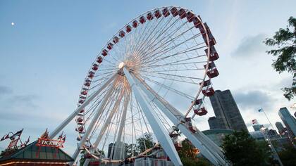 La rueda del Navy Pier en Chicago.