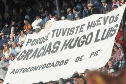 La Rural de 2012 y la bandera de autoconvocados para Hugo Luis Biolcati