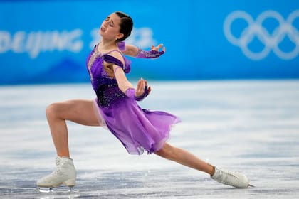 La rusa Kamila Valieva compitió en el programa corto del patinaje artístico femenino de los Juegos Olímpcos de Beijing