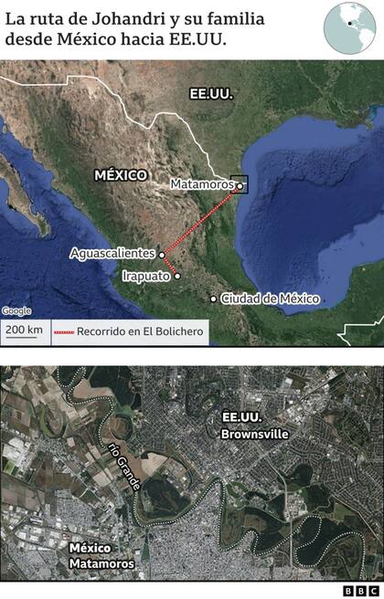 La ruta de México a Estados Unidos
