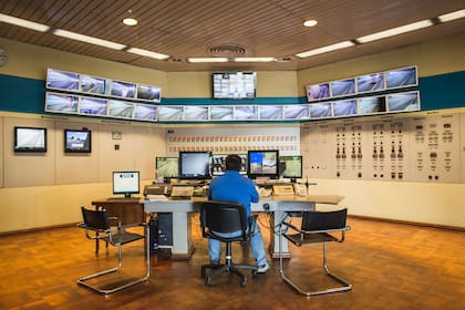 La sala de controles.