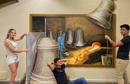 La sala de arte 3D dedica uno de sus juegos visuales a las campanas Bellini.