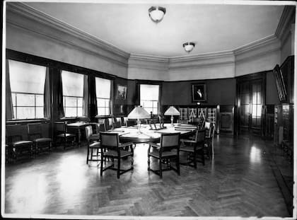 La sala de lectura, una muestra de las inquietudes que abarcó el club desde sus inicios.