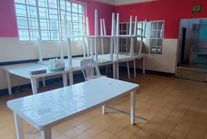 La sala de visitas de la cárcel donde Báez está preso en Río Gallegos