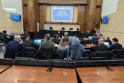 La sala del juicio de los Cuadernos de las Coimas