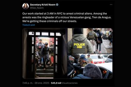 La Secretaria de Seguridad Nacional confirmó en su cuenta de X el arresto del líder