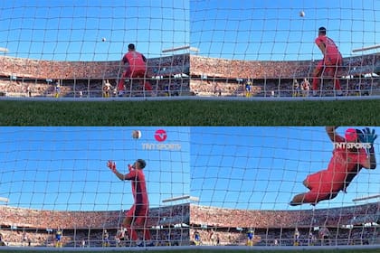 La secuencia de fotos de la demorada reacción de Rossi en el 1 a 0 de Julián Álvarez