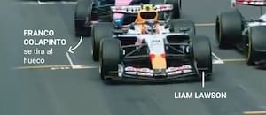 Cómo hizo Colapinto para salvarse en Australia: la maniobra, analizada cuadro por cuadro
