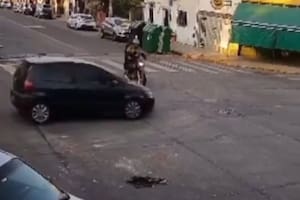 La secuencia del choque quedó registrada en una cámara de seguridad