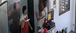 Entró a robar una carnicería y casi termina acuchillado: la rápida y temeraria reacción de dos carniceros