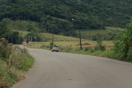 La secuencia inicial de la película muestra parte del viaje en auto de la familia protagonista