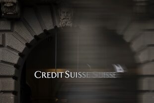 La sede de Credit Suisse en la Paradeplatz de Zurich, Suiza, el 19 de marzo de 2023. (Michael Buholzer/Keystone via AP)